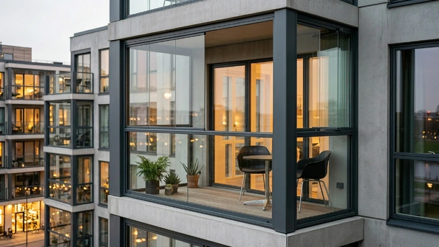 Glass balcony and glass systems in İstanbul — Ekim Yapı