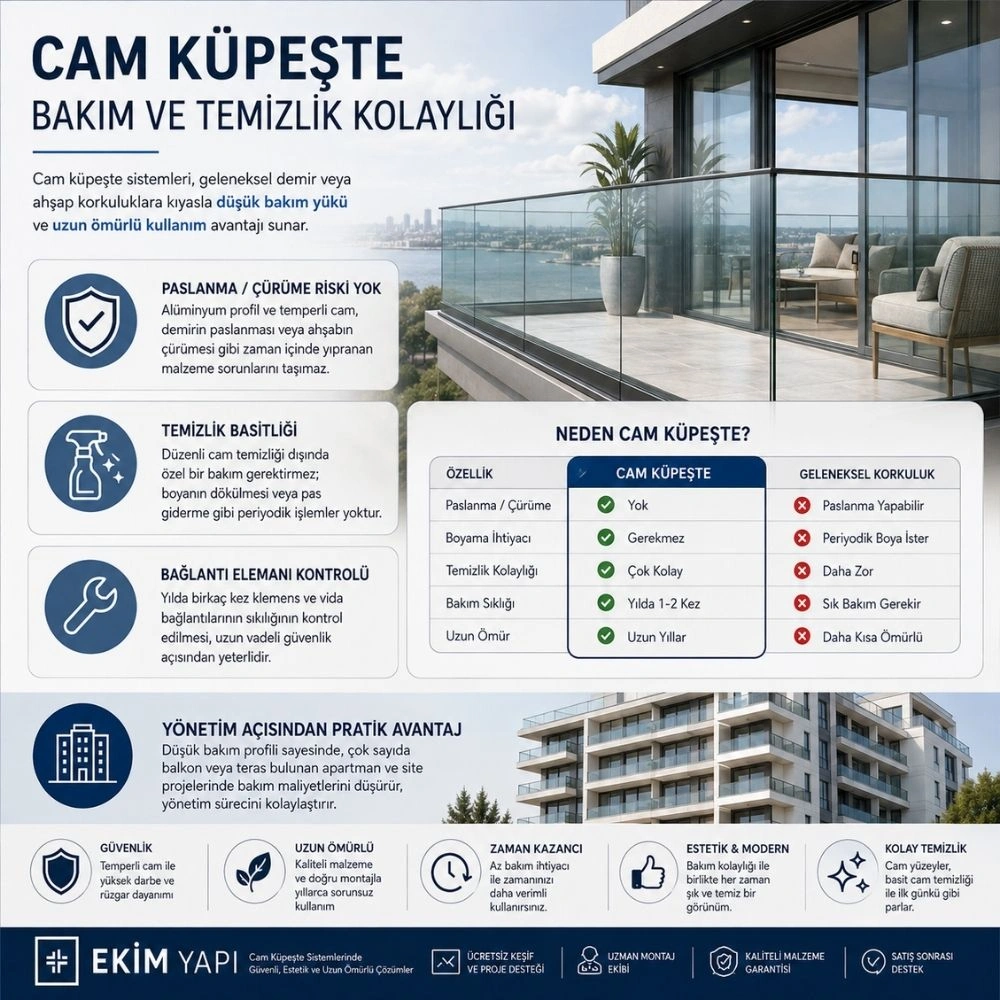 balkon cam küpeşte