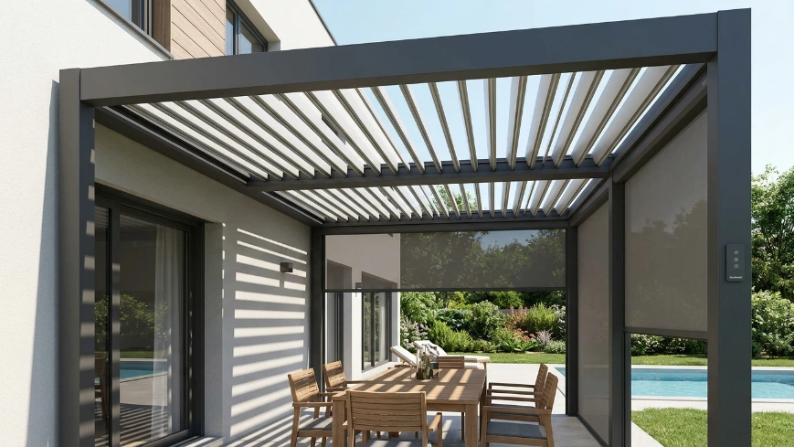 bioclimatic pergola zip perde