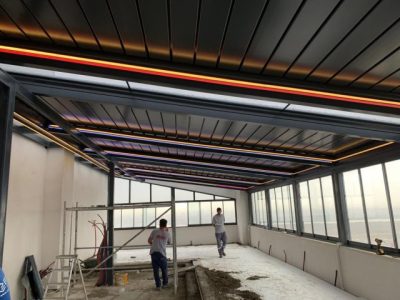 Rolling roof teras kapatma projesi - Ekim Yapı İstanbul Maltepe